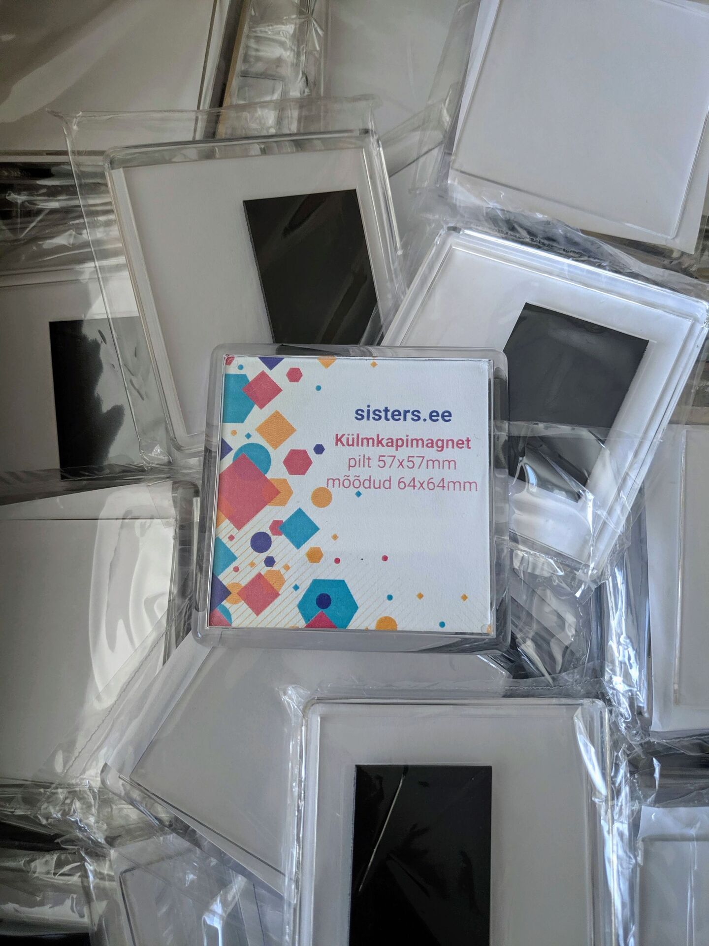 Külmkapimagnet 57x57mm pildile - 10 tk